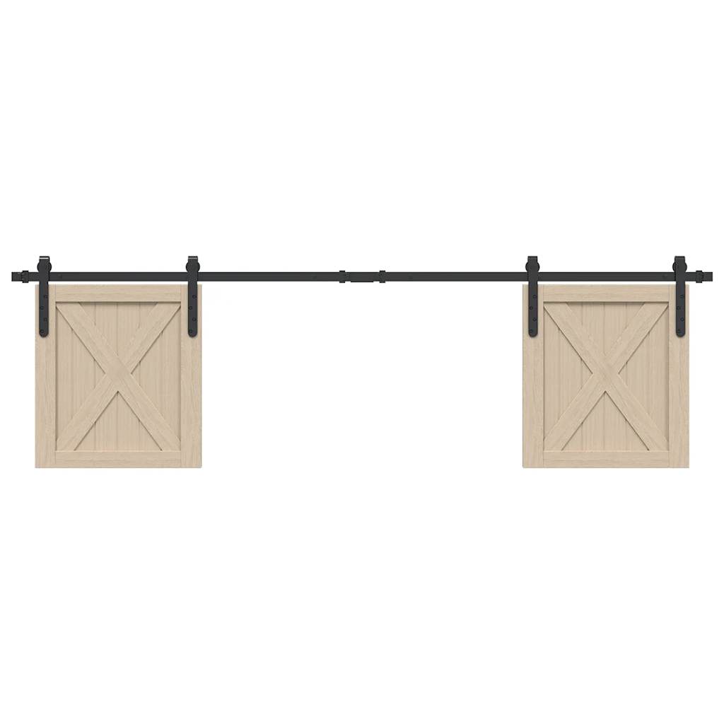 Sliding Cabinet Door Kit 183 cm Carbon Steel