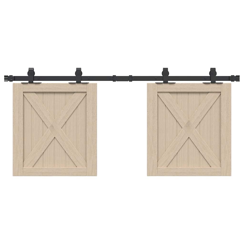 Sliding Cabinet Door Kit 122 cm Carbon Steel