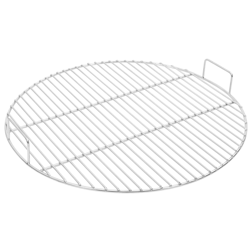 BBQ Grill Grate with Handles Round 54 cm 304 Stainless Steel