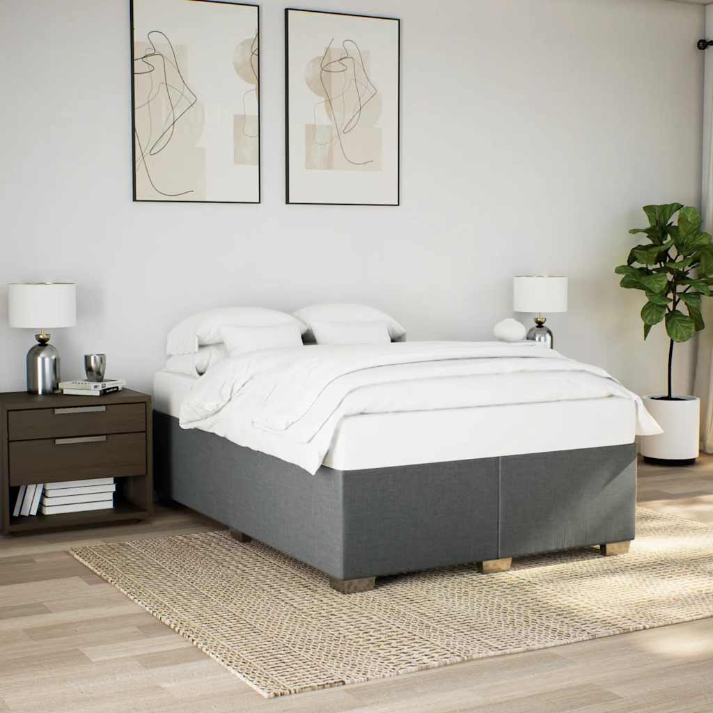 Bedframe Dark GreyÂ Double Fabric