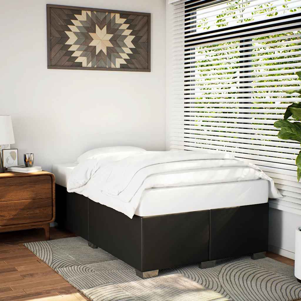 Bedframe BlackÂ Double Faux Leather