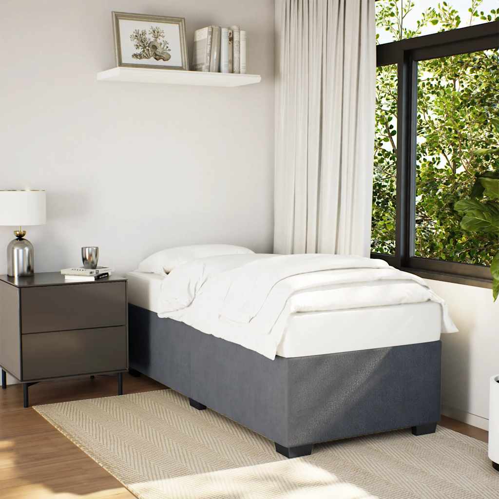 Bedframe Dark GreyÂ SingleÂ Velvet