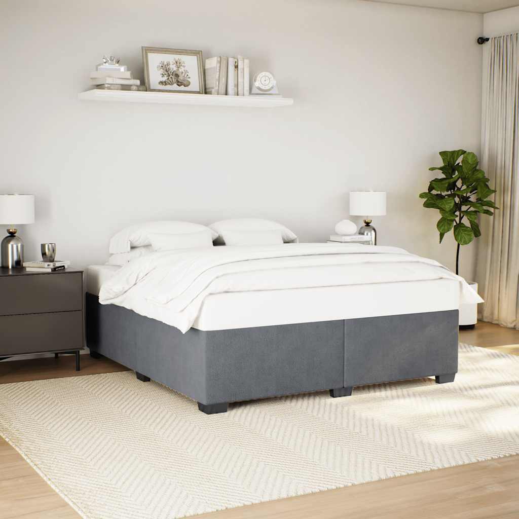 Bedframe Dark GreyÂ Super King Velvet