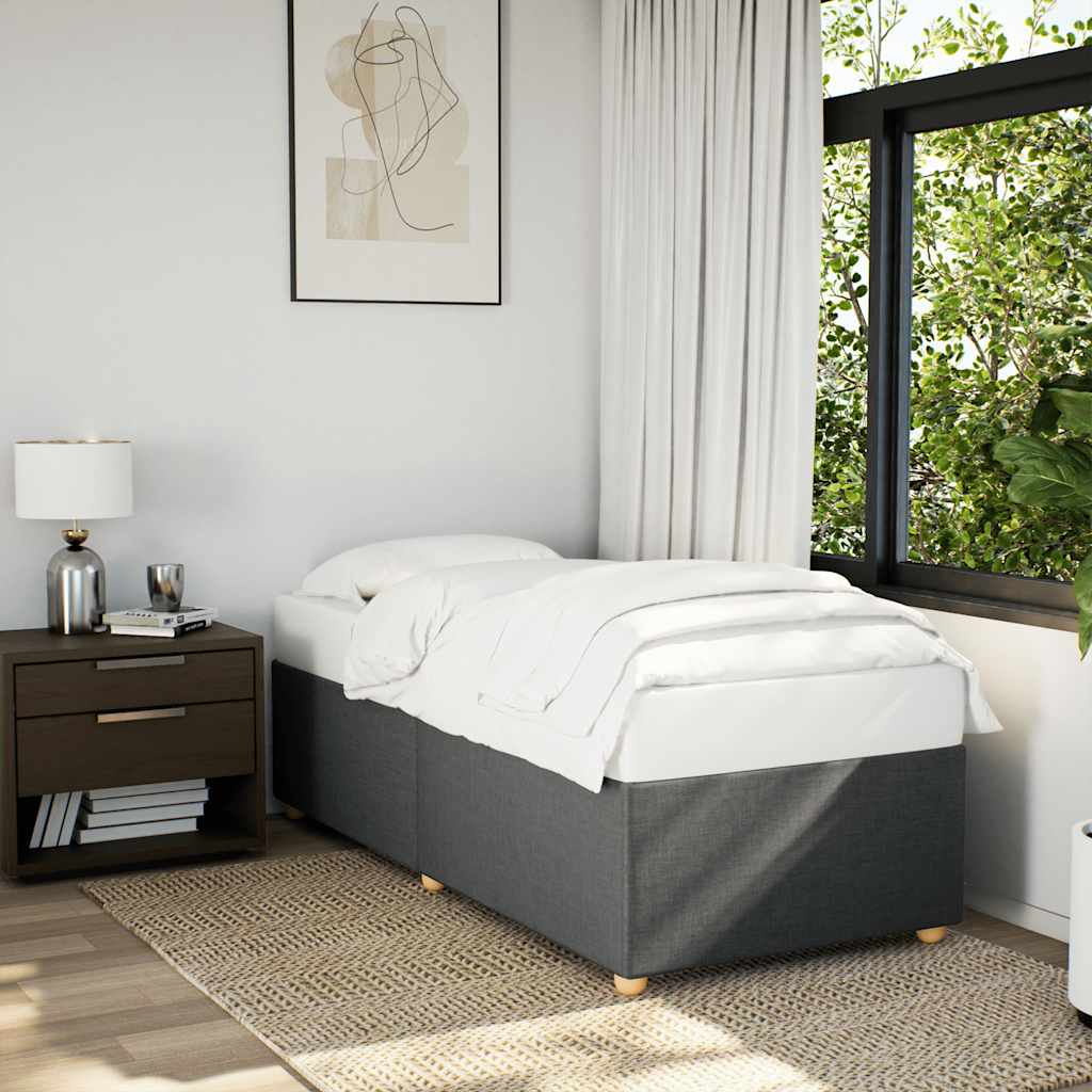 Bedframe SingleÂ Fabric Dark GreyÂ