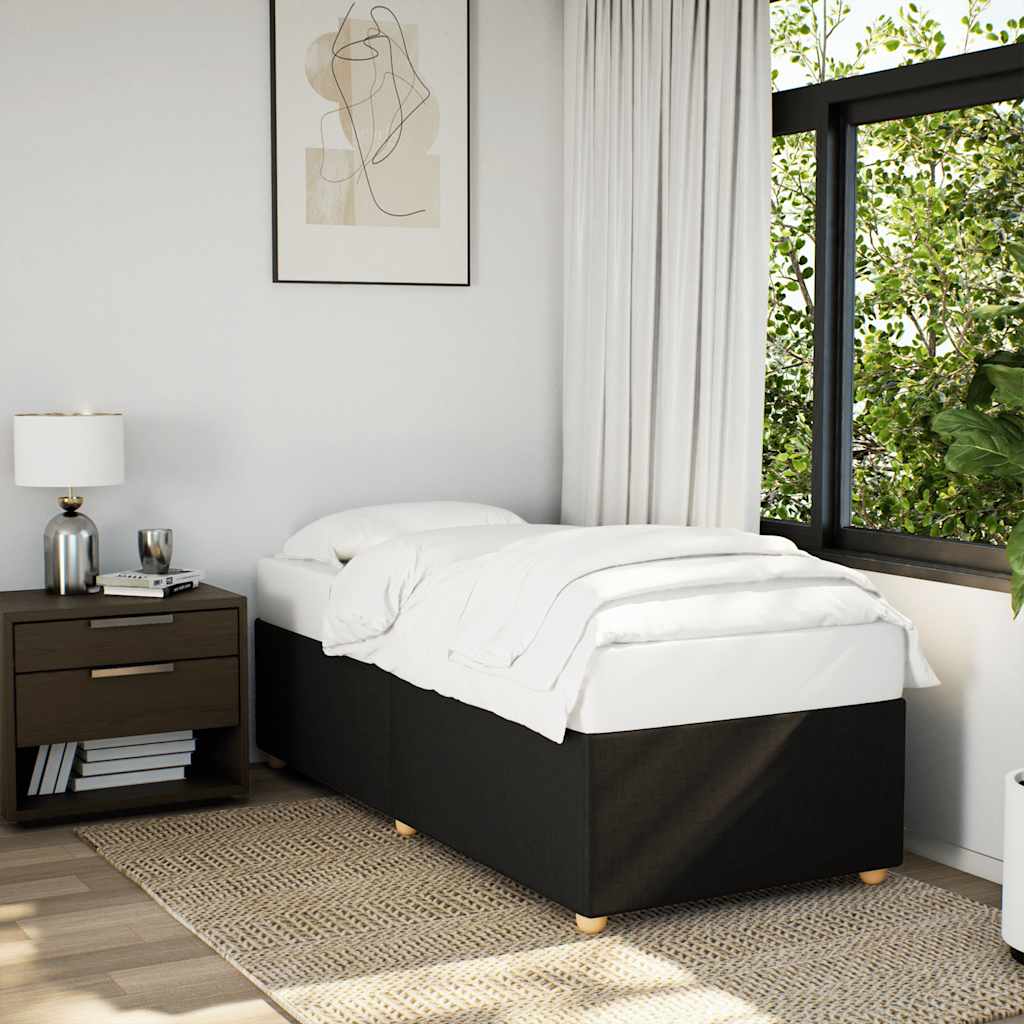 Bedframe BlackÂ SingleÂ Fabric