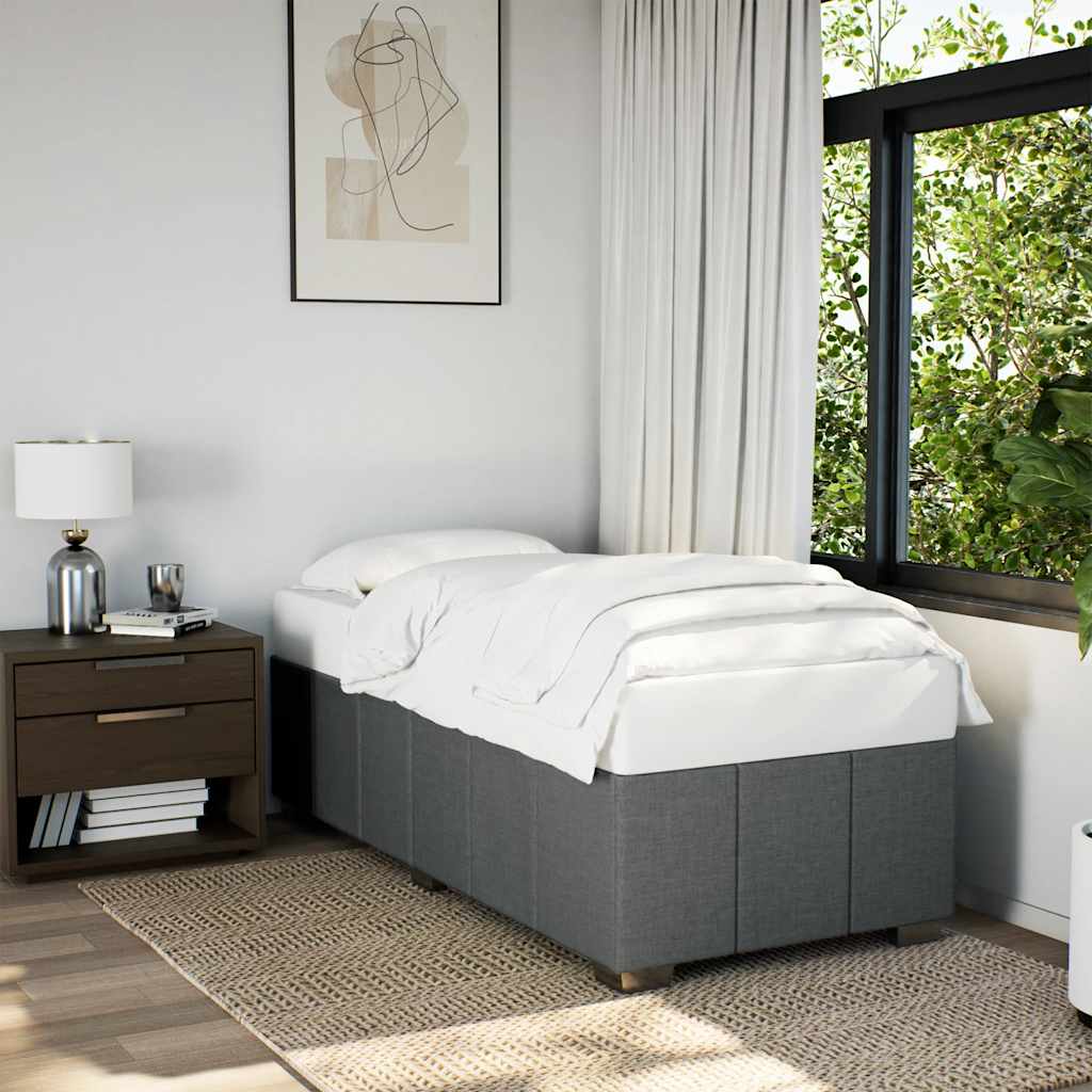 Bedframe Dark Grey Single Fabric