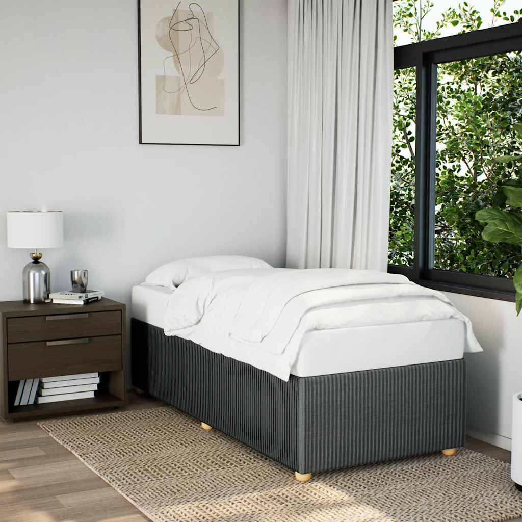 Bedframe Dark Grey Single Fabric