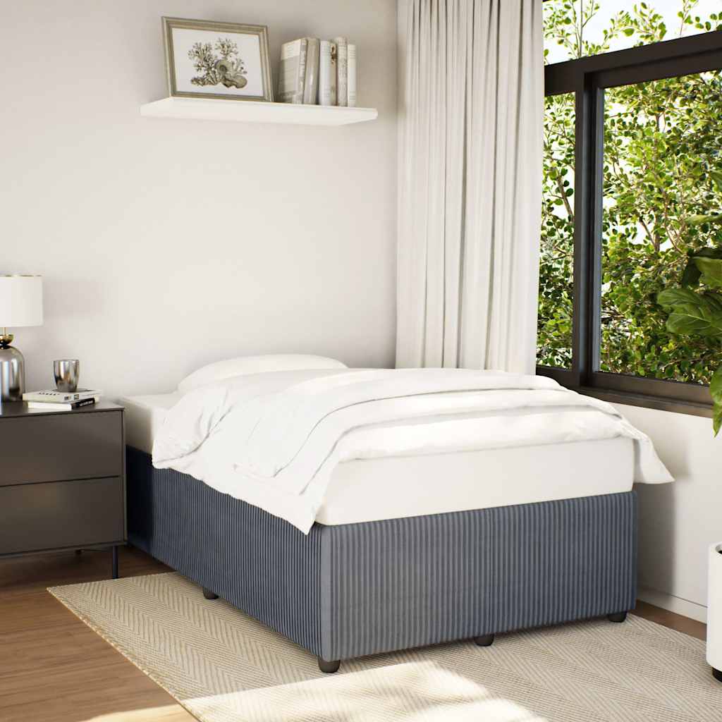 Bedframe Dark Grey Double Velvet