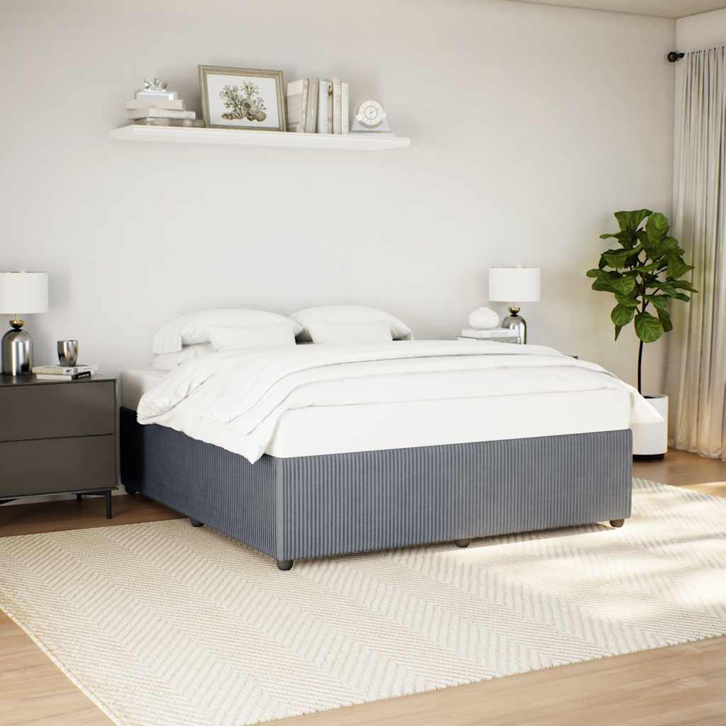 Bedframe Dark Grey Super King Velvet