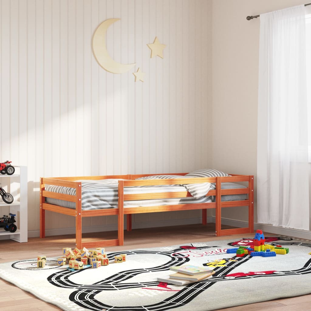 Kids Bedframe Wax Brown 75x190cm Small Single