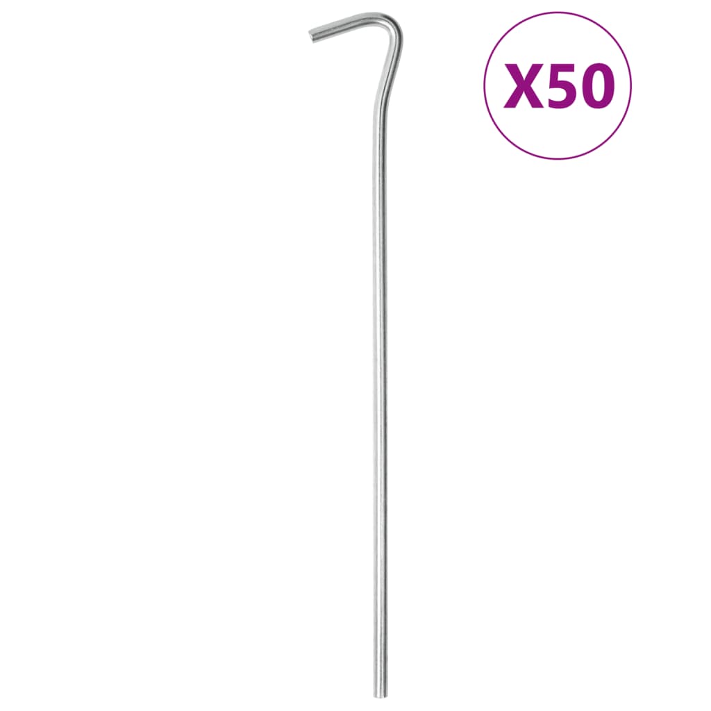 Tent Pegs 50 pcs 23 cm 5 mm Galvanised Steel