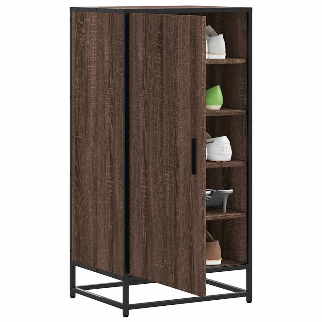 OUTLAW Tall Shoe Rack Brown Oak