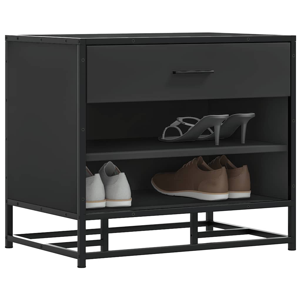 THUNDER Small Shoe Bench Black