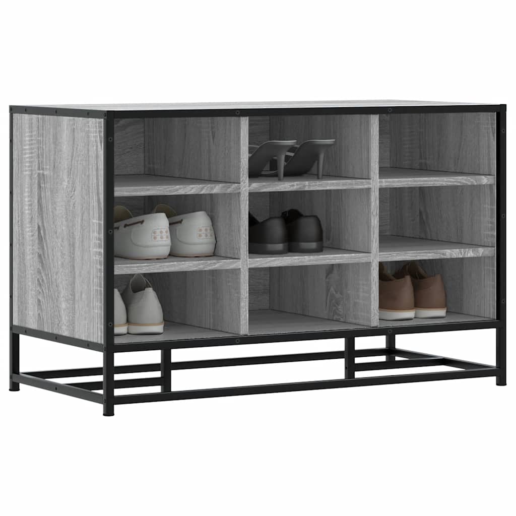 TUMANIA Medium Shoe Bench Grey Sonoma
