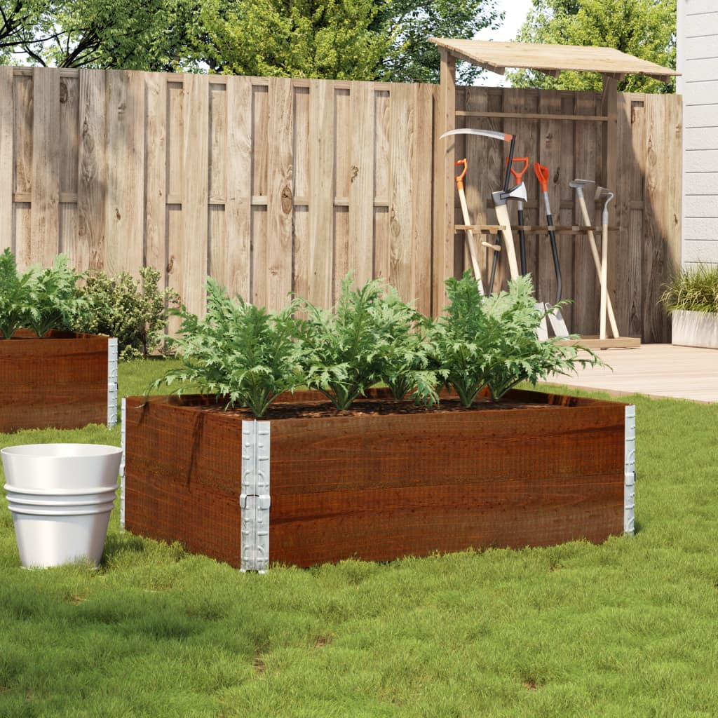 Garden Planter Brown 120x80 cm Solid Wood Pine