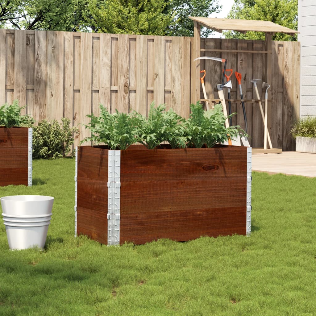 Garden Planter Brown 100x50 cm Solid Wood Pine