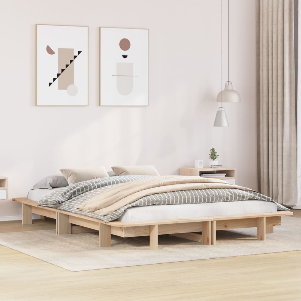 Bedframe 120x190cm Small Double Solid Wood Pine