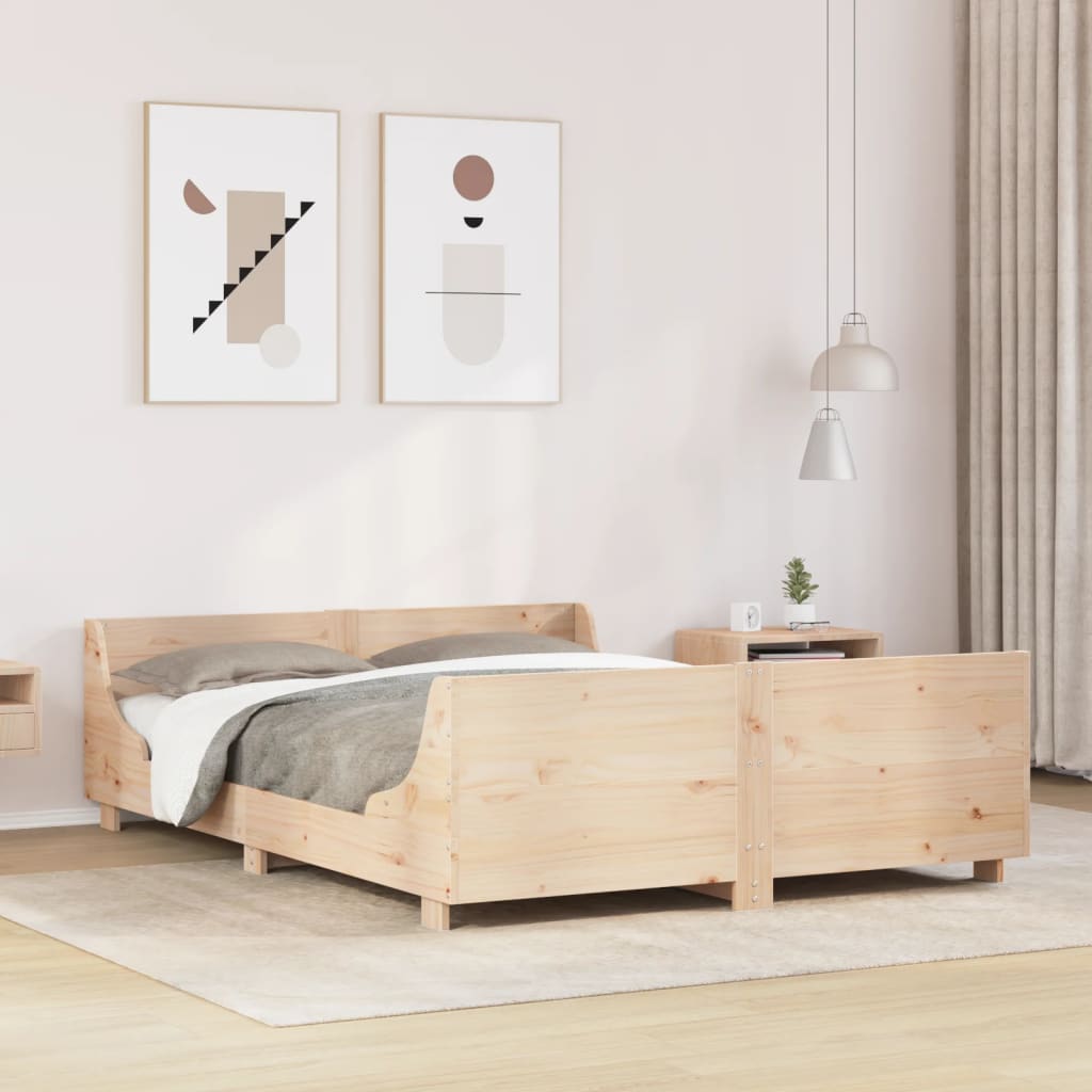 Bedframe 120x190cm Small Double Solid Wood Pine