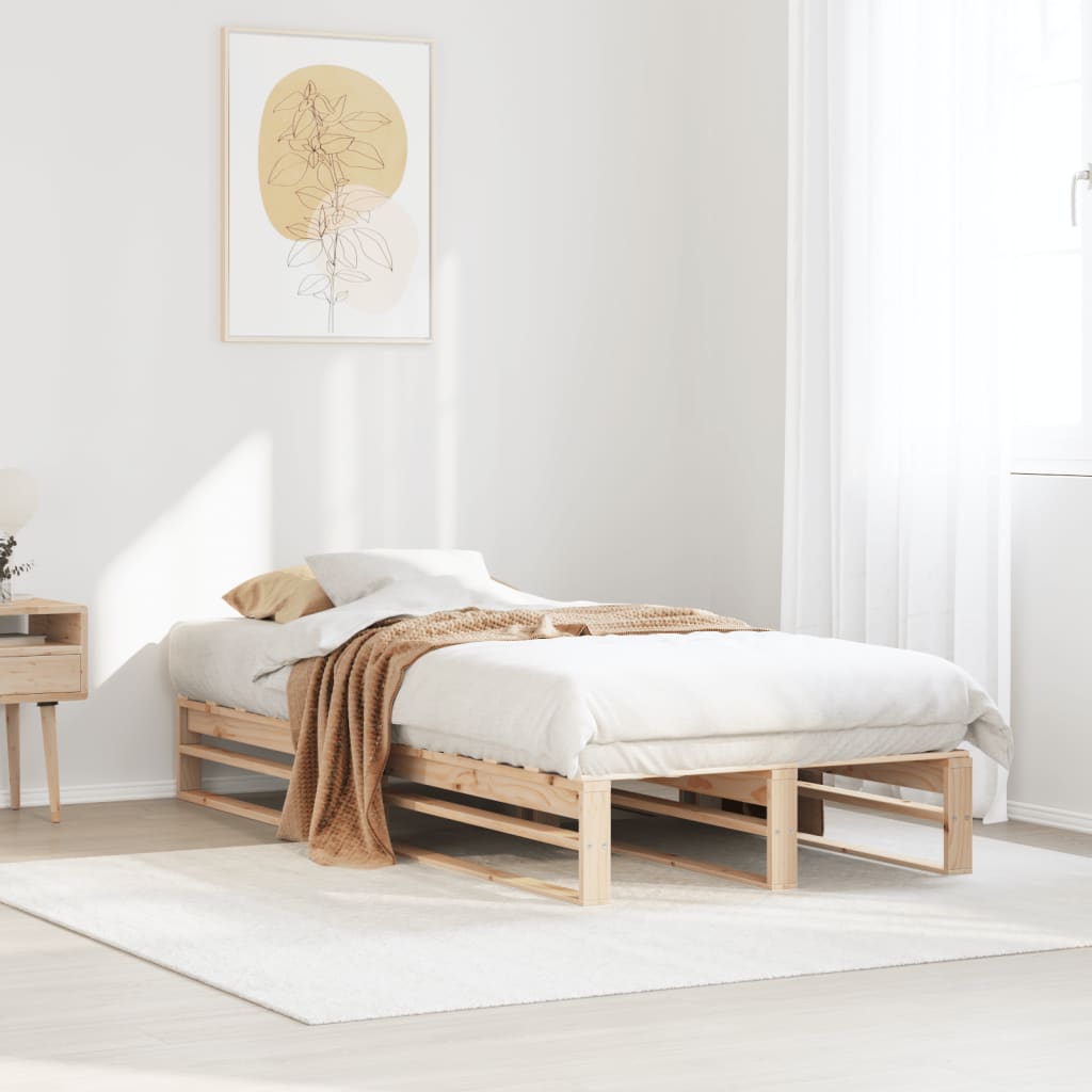 Bedframe 90x200cm Solid Wood Pine