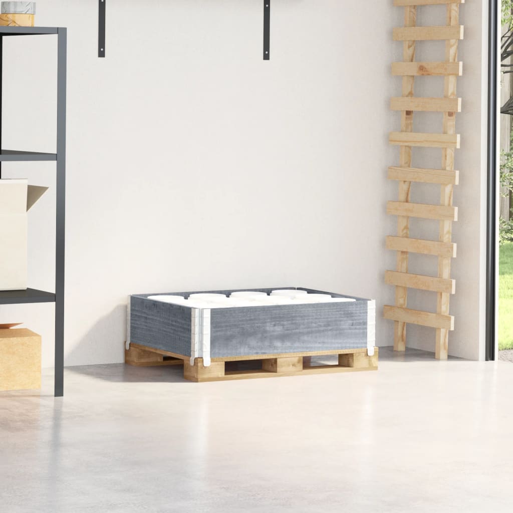 VIMOR Pallet Collar 80x60 cm Wooden - Grey