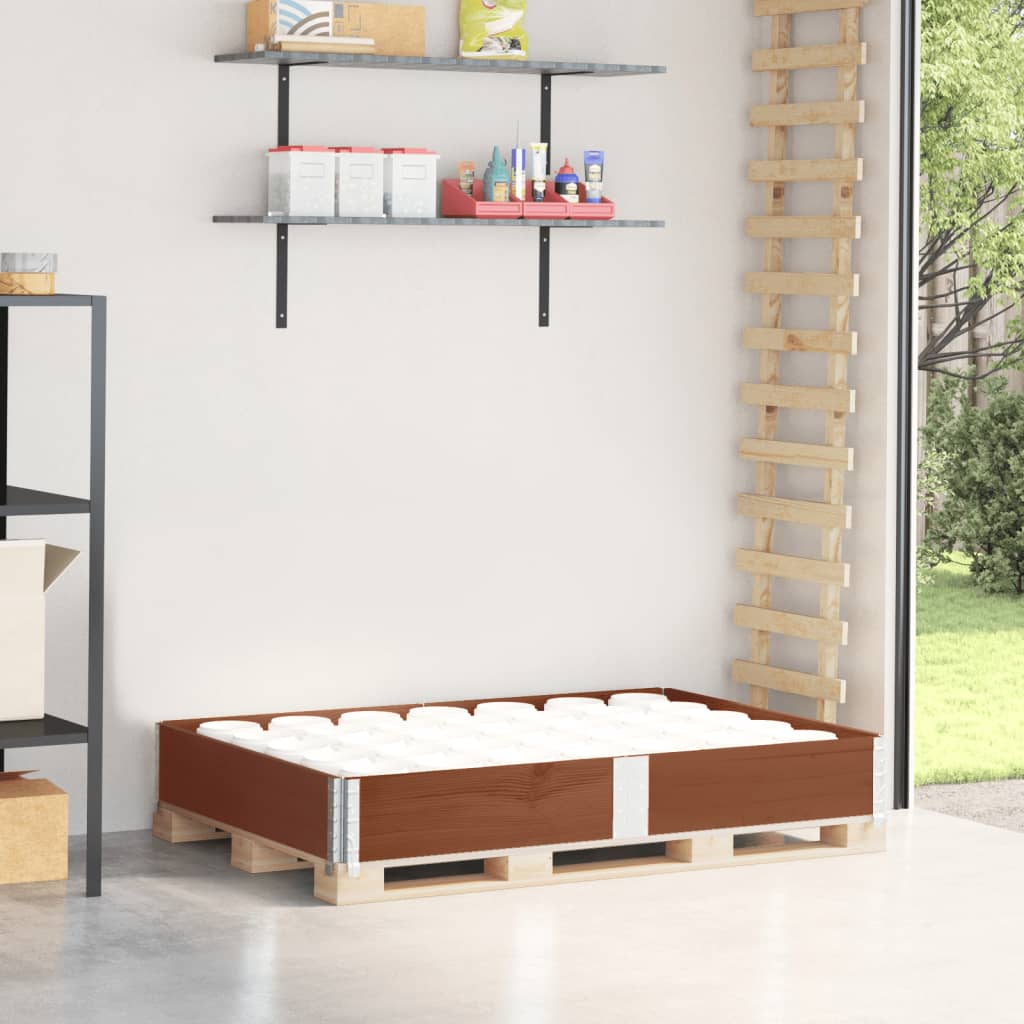 VOEMERE Pallet Collar 150x100 cm Wooden - Brown