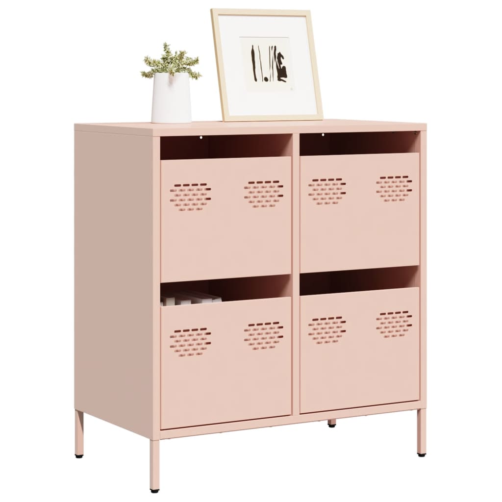 Sideboard Pink 68x39x73.5 cm Cold-rolled Steel