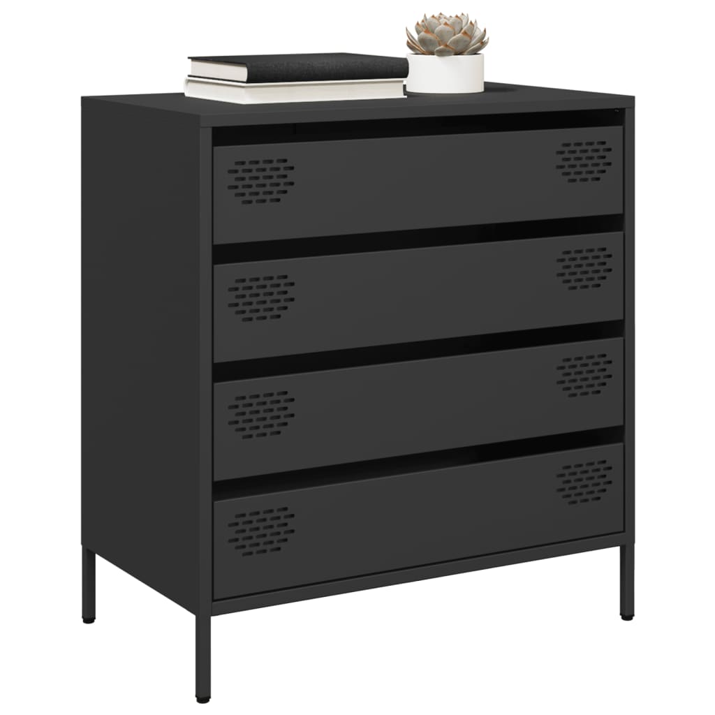 Sideboard Black 68x39x73.5 cm Cold-rolled Steel