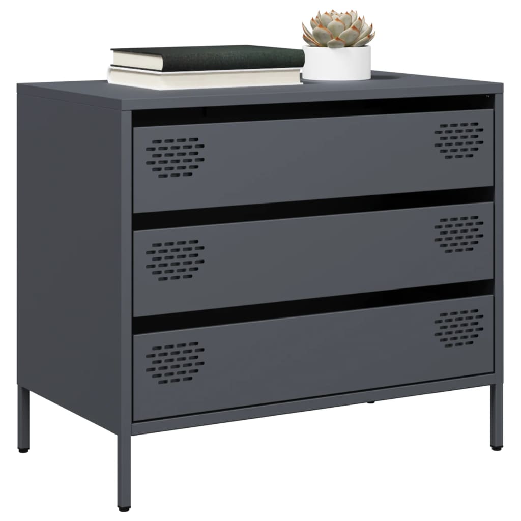 Sideboard Anthracite 68x39x58.5 cm Cold-rolled Steel