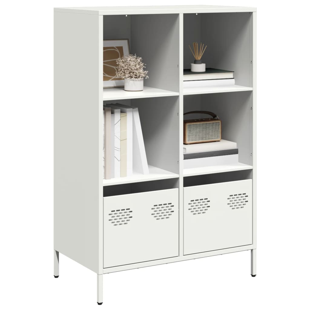 Highboard White 68x39x103.5 cm Steel