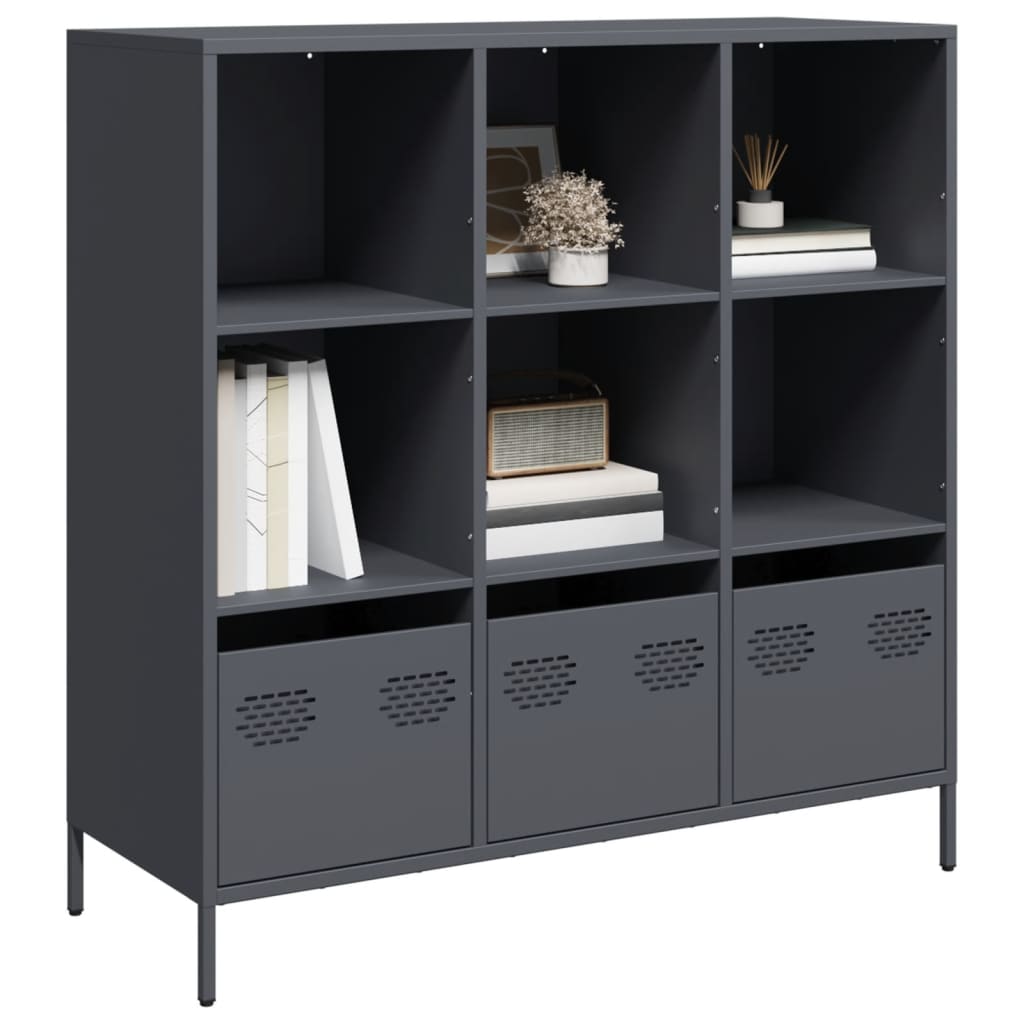 Highboard Anthracite 101.5x39x103.5 cm Steel