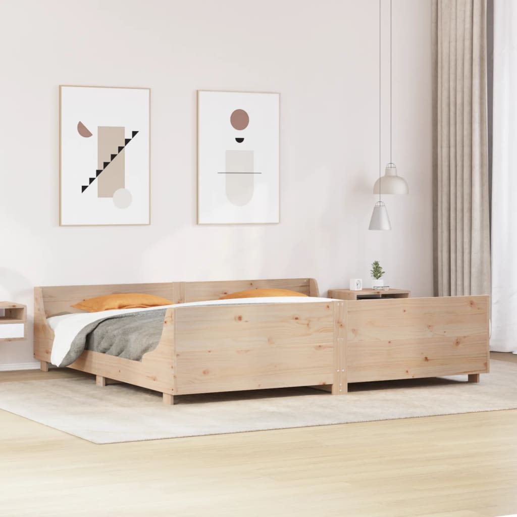 Bedframe 180x200cm Super King Solid Wood Pine