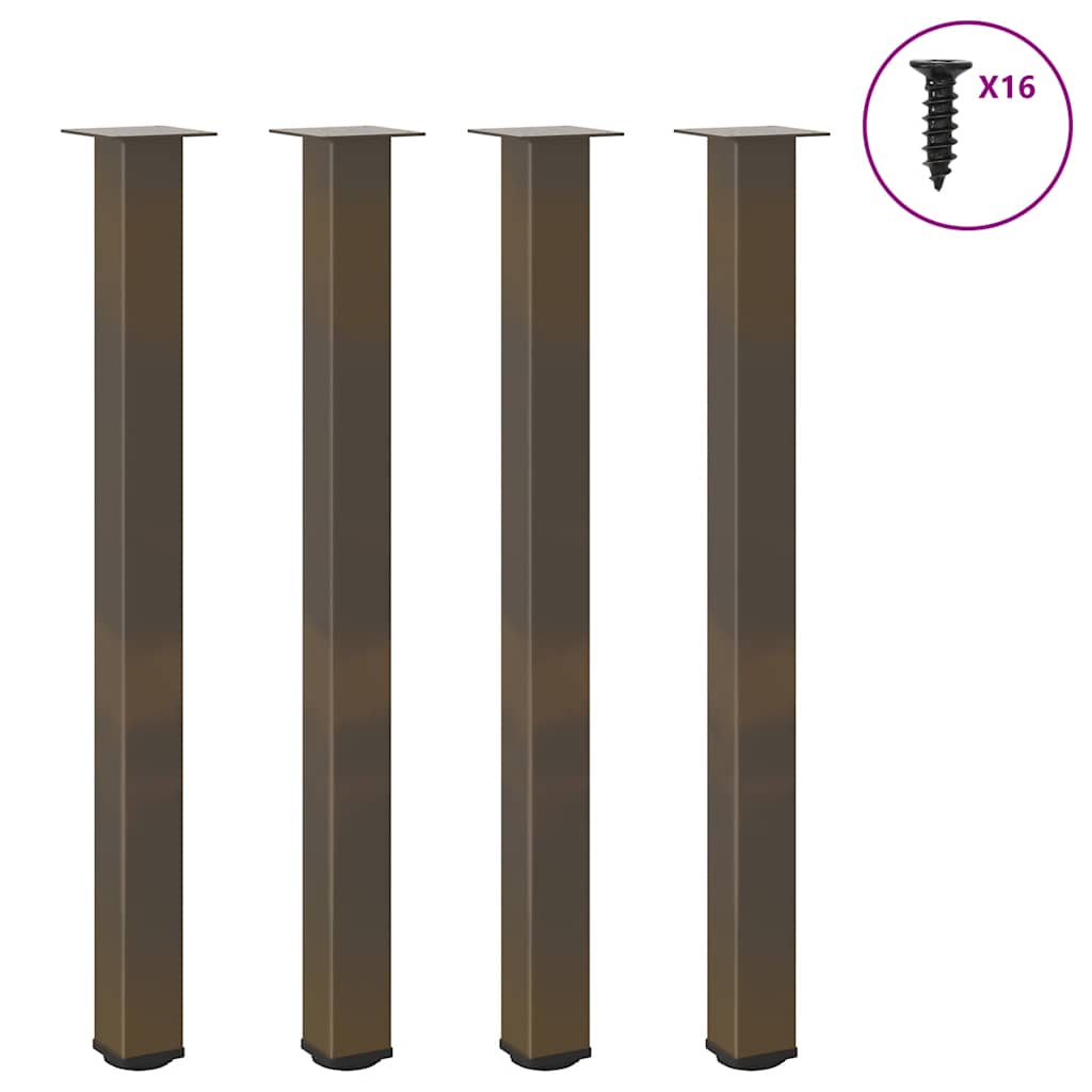 Coffee Table Legs 4 pcs Natural Steel 110-112 cm Steel