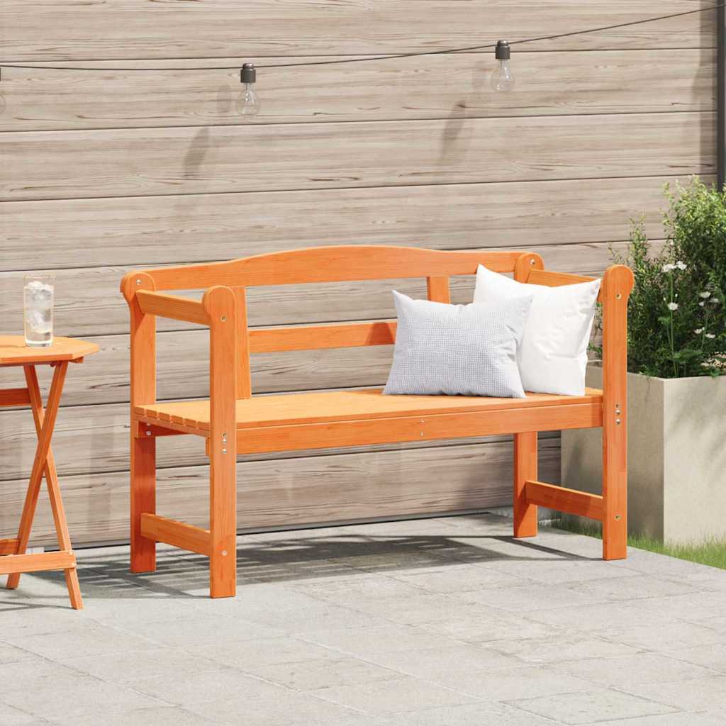TRLFORD Outdoor Bench 119x44x76 cm Wooden - Brown