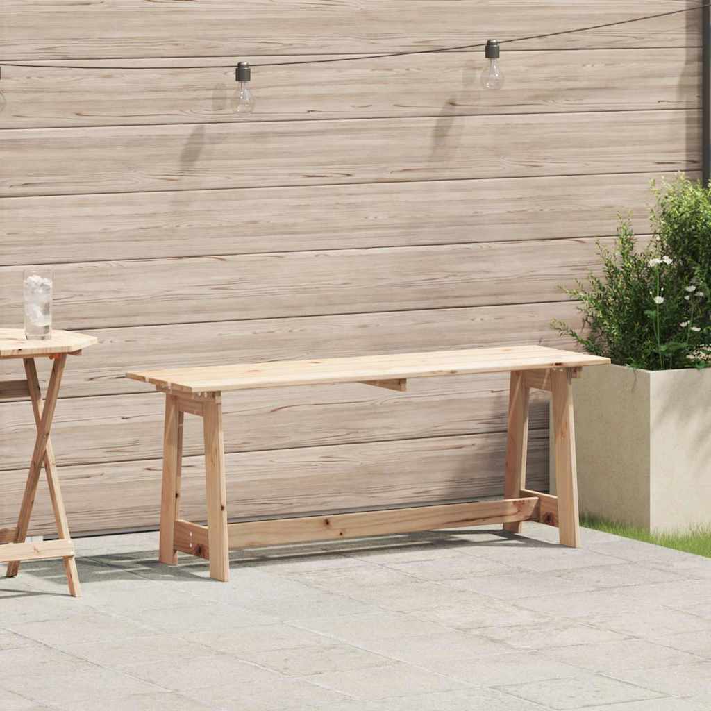 TRLFORD Outdoor Bench 119x47x35 cm Wooden - Natural
