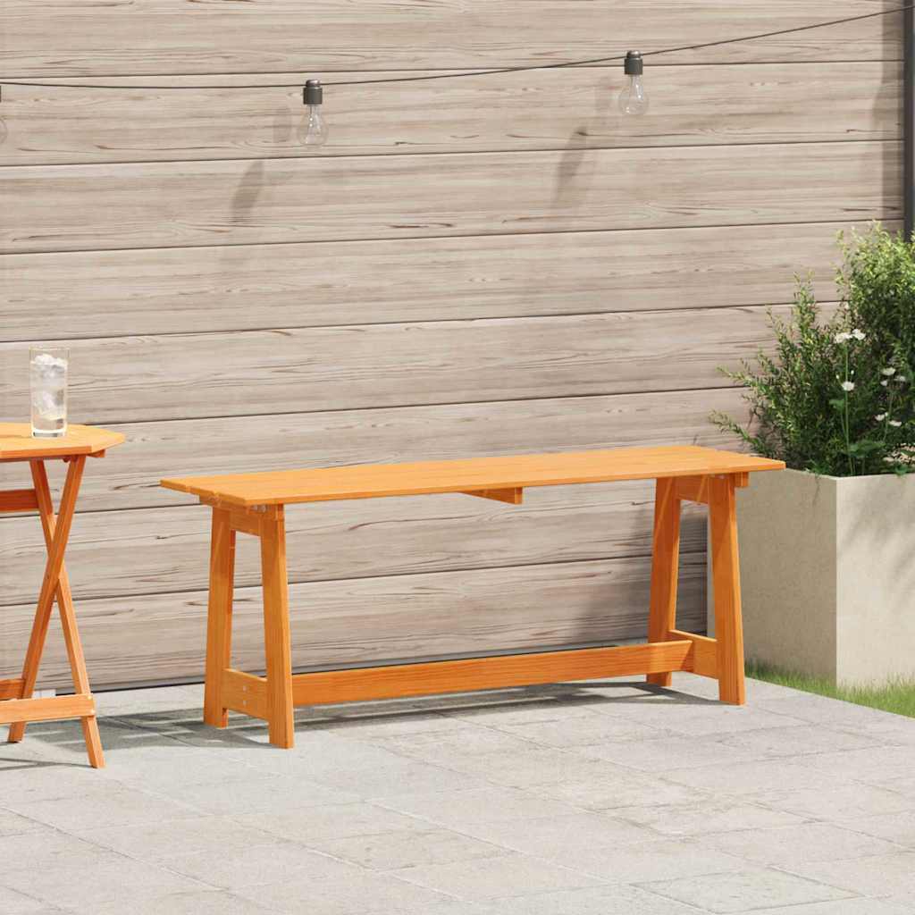 TRLFORD Outdoor Bench 119x47x35 cm Wooden - Brown