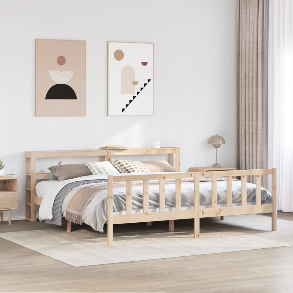 Bedframe 180x200cm Super King Solid Wood Pine