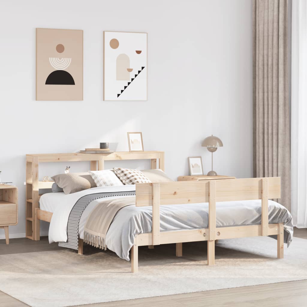 Bedframe 120x200cm Solid Wood Pine