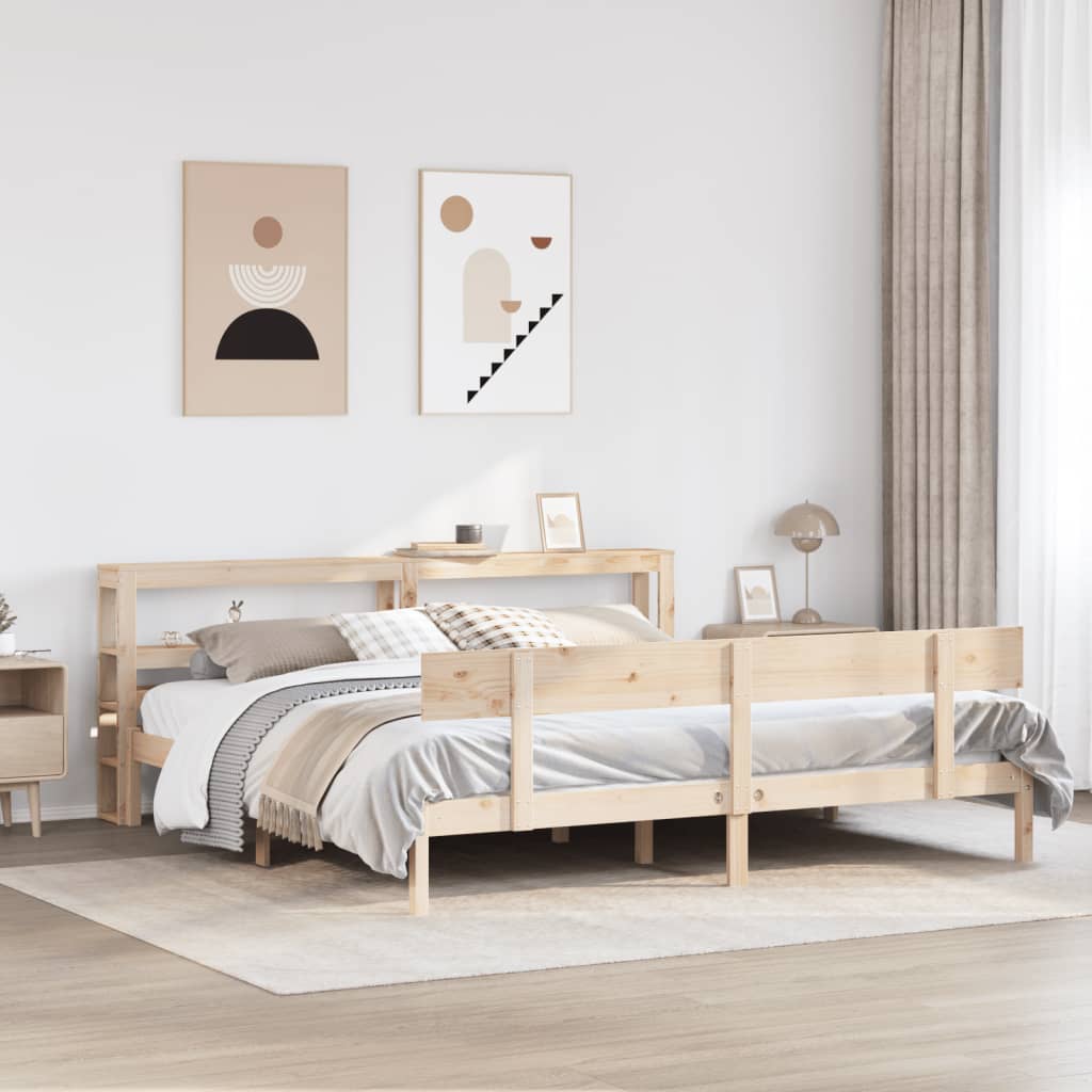 Bedframe 180x200cm Super King Solid Wood Pine