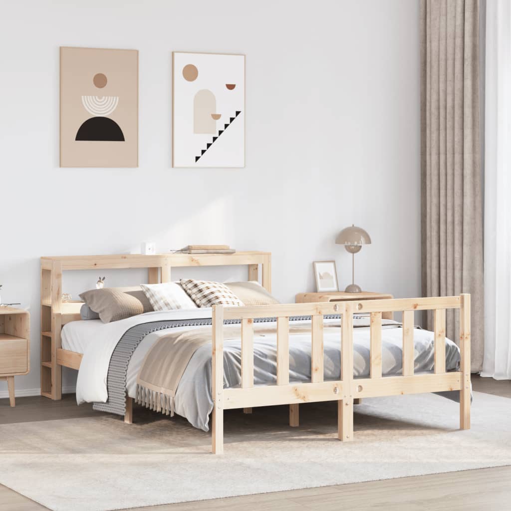 Bedframe 160x200cm Solid Wood Pine