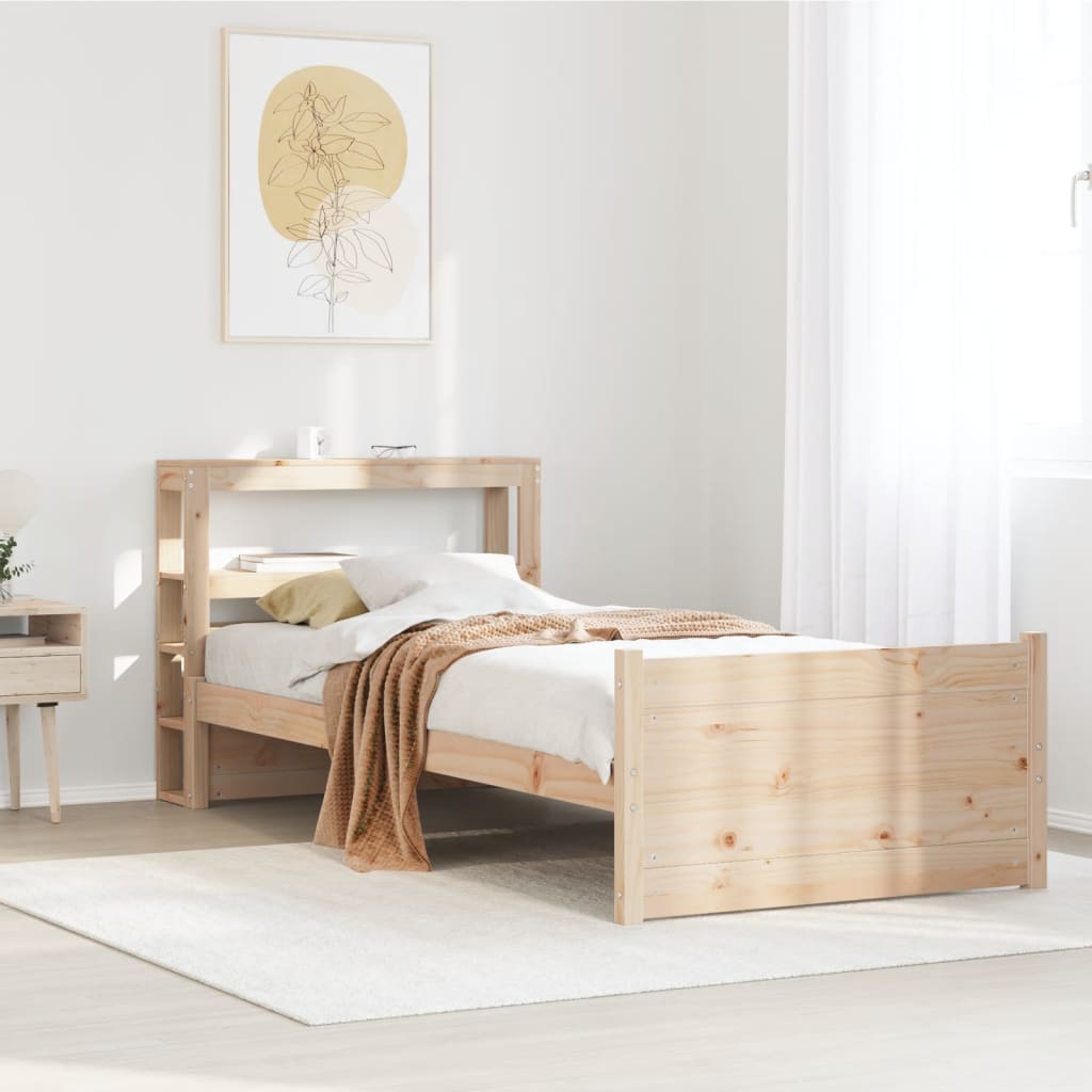 Bedframe with Headboard 75x190cm Small Single