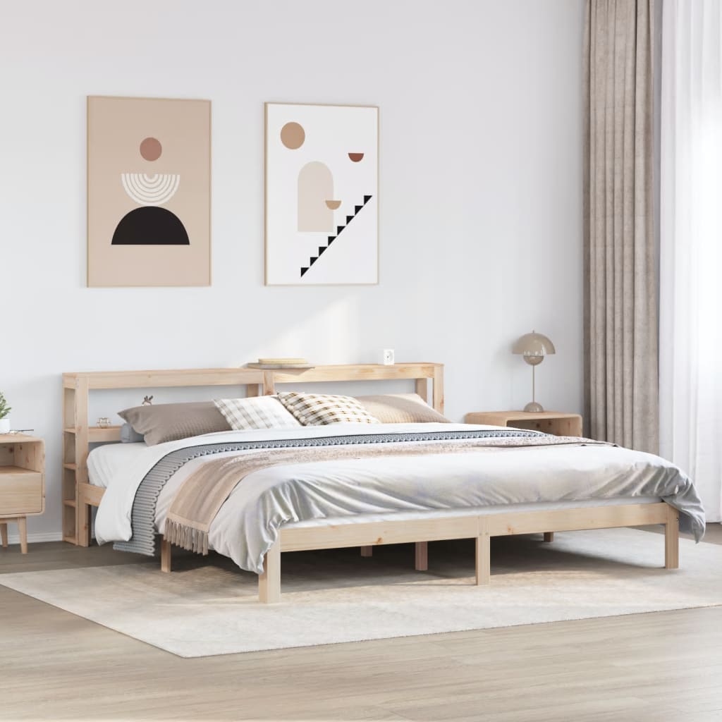 Bedframe with Headboard 180x200cm Super King