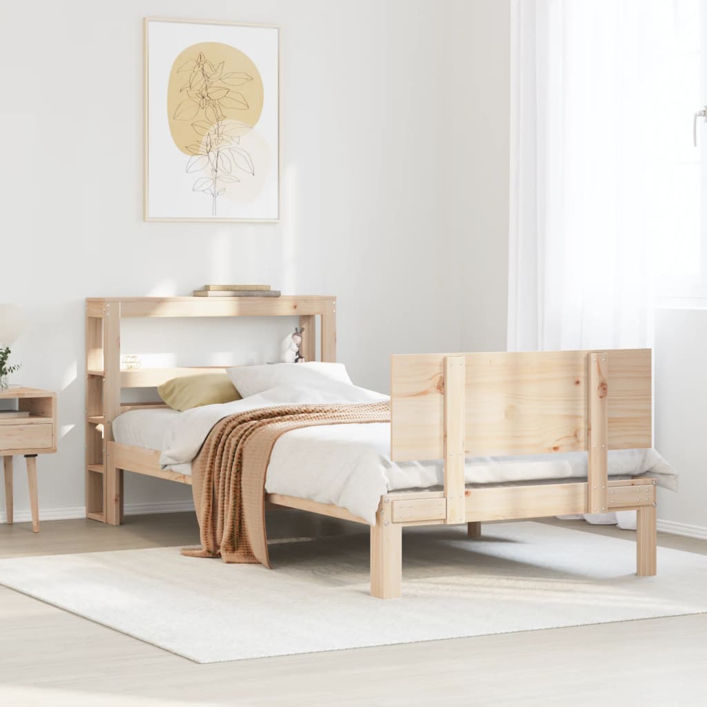 Bedframe with Headboard 90x190cm Single