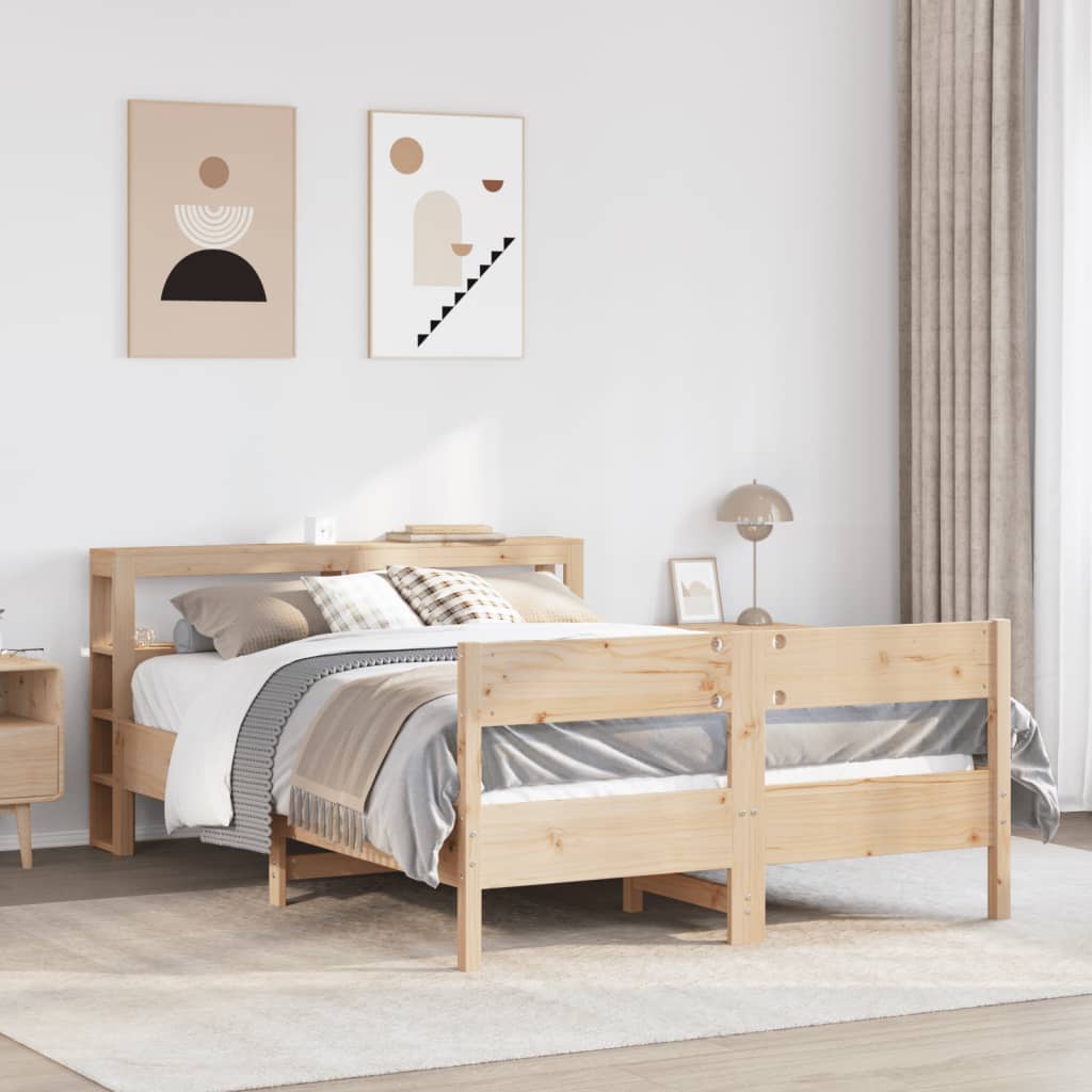 Bedframe 120x190cm Small Double Solid Wood Pine