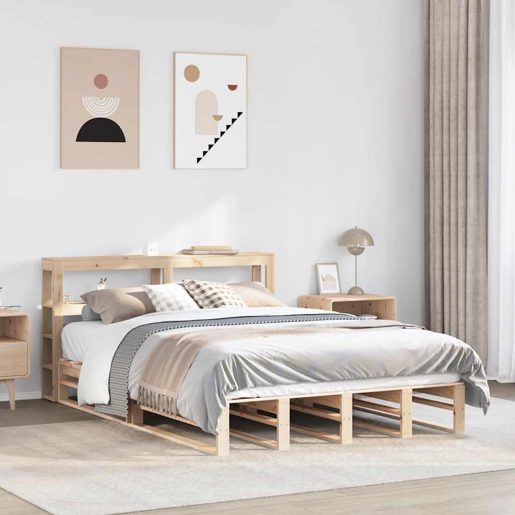 Bedframe 160x200cm Solid Wood Pine