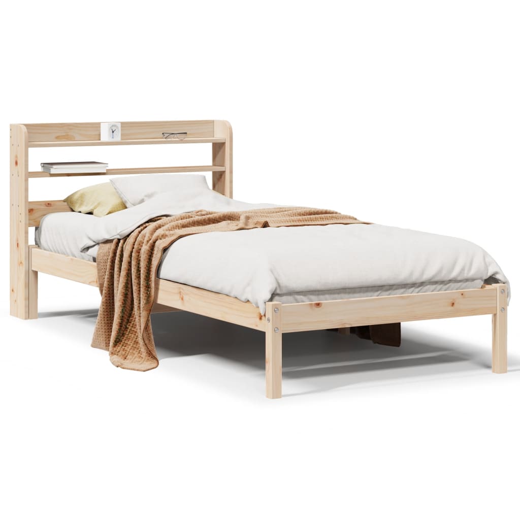 Bedframe 75x190cm Small Single Solid Wood Pine