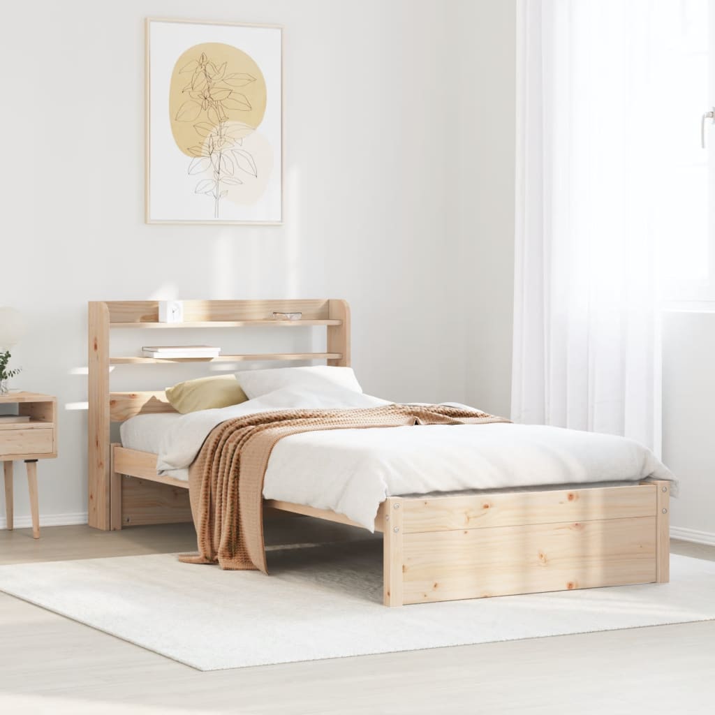 Bedframe with Headboard 75x190cm Small Single