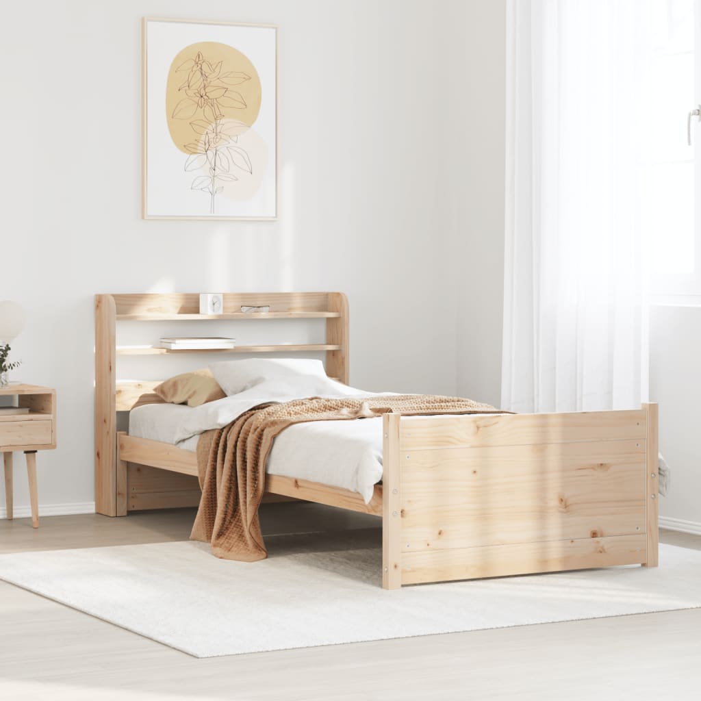 Bedframe with Headboard 75x190cm Small Single