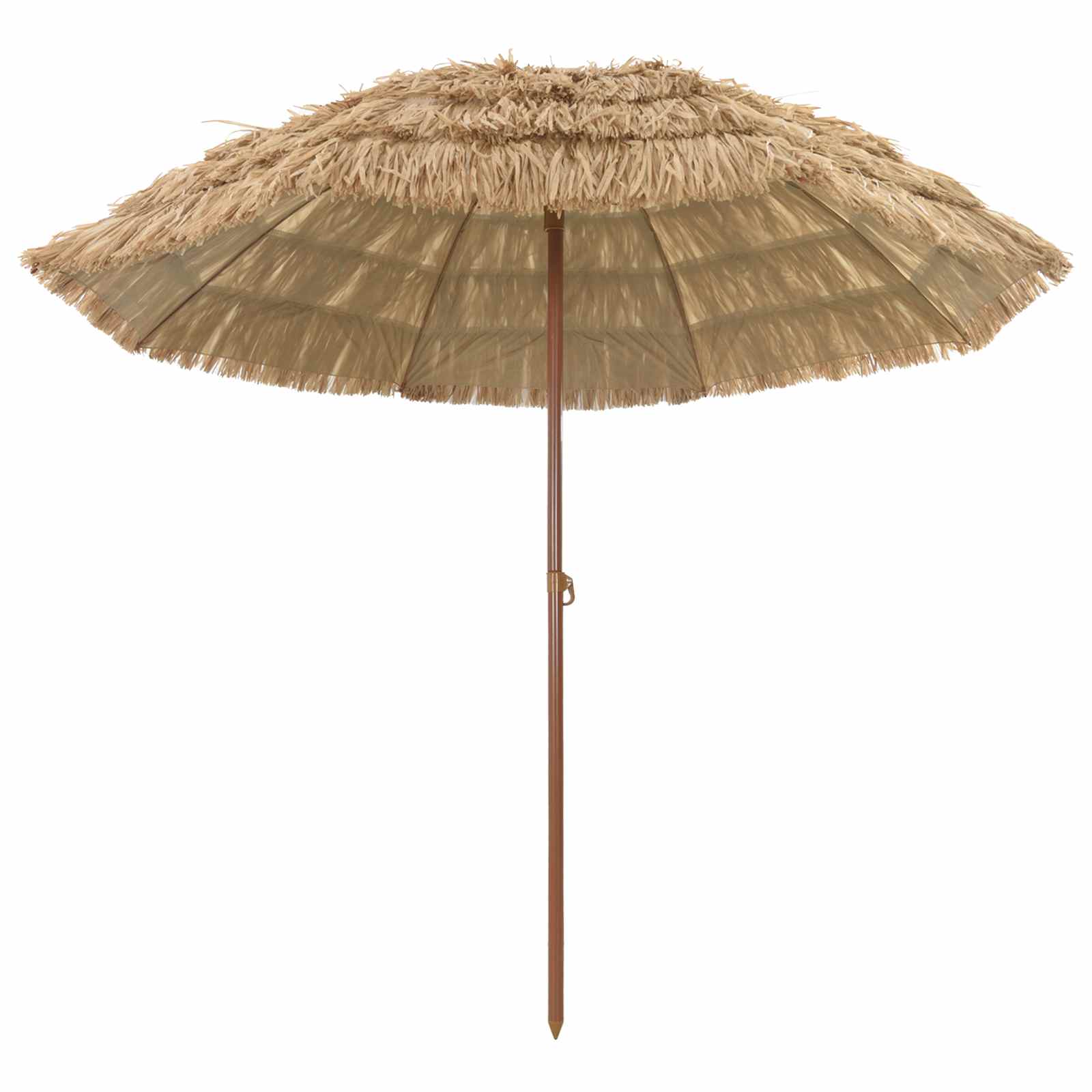 BRLRIDG Beach Parasol 255x255x255 cm Polyester and Steel - Natural
