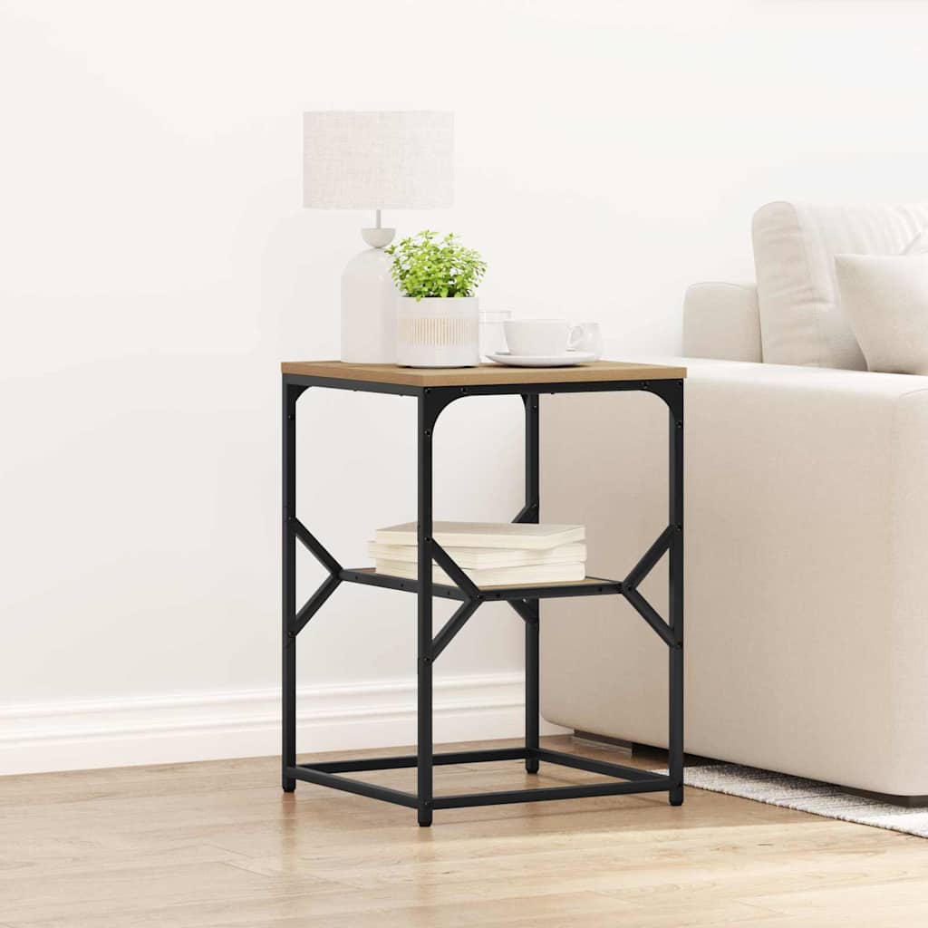 Side Table Artisan Oak 41x40x60 cm Engineered Wood