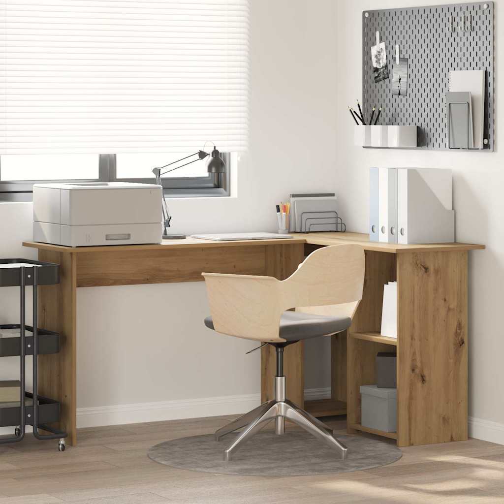 Artisan Oak Computer Desk Artisan oak Particle board Medium